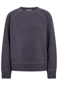 Abello O-LS Mèlange Sweatshirt | Sweet Grape | Sweatshirt fra Mos Mosh