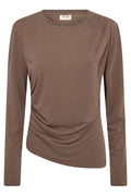 Ami O-LS Draped Tee | Delicioso | T-Shirt fra Mos Mosh