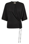 Juana O-SS Tee | Black | T-Shirt fra Mos Mosh