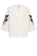 Aleysa Popli Blouse | Ecru | Bluse fra Mos Mosh