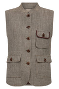 Abigail Utah Vest | Dark Camel | Vest fra Mos Mosh
