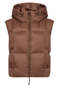 Kiara Tally Down Vest | Downtown Brown | Jakke fra Mos Mosh