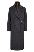 Alva Loisa Mock Neck Coat | Antracite | Jakke fra Mos Mosh