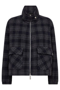 Camille Check Jacket | Salute Navy | Jakke fra Mos Mosh
