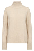 Aima Cashmere Highneck Knit | Oxford Tan | Strik fra Mos Mosh