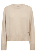 Moria Cashmere Crewneck knit | Oxford Tan | Strik fra Mos Mosh