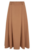Kit Sato Skirt | Dark Camel | Nederdel fra Mos Mosh