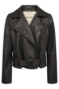 Lasco Short Leather Jacket | Black | Jakke fra Mos Mosh