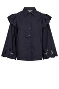 Heliam Broange Shirt | Salute Navy | Skjorte fra Mos Mosh