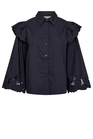 Heliam Broange Shirt | Salute Navy | Skjorte fra Mos Mosh
