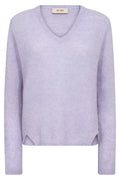 Mape Sophia V-Neck Knit | Violet Tulip | Strik fra Mos Mosh