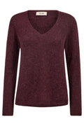 Mape Sophia V-Neck Knit | Port Royale | Strik fra Mos Mosh