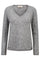 Mape Sophia V-Neck Knit | Grey Melange | Strik fra Mos Mosh