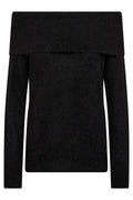 Mape Off Shoulder Knit | Black | Strik fra Mos Mosh