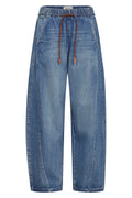 Giulia Jog Jeans 32' | Blue | Jeans fra Mos Mosh