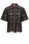 Lia Checko SS Lace Shirt | Delicioso | Skjorte fra Mos Mosh
