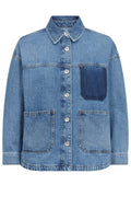 Oline Enk Shirt | Blue | Overshirts fra Mos Mosh