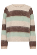 Suvi Stripe Knit | Frosty Green | Strik fra Mos Mosh