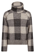 Maija Check Knit | Black | Strik fra Mos Mosh