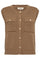 Ayana Wool Knit Vest | Dark Camel | Strik fra Mos Mosh