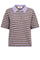 Milvi SS Stripe Polo knit | Violet Tulip | Strik fra Mos Mosh