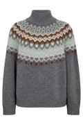 Daya Fjord Highneck Knit | Thunderstorm | Strik fra Mos Mosh