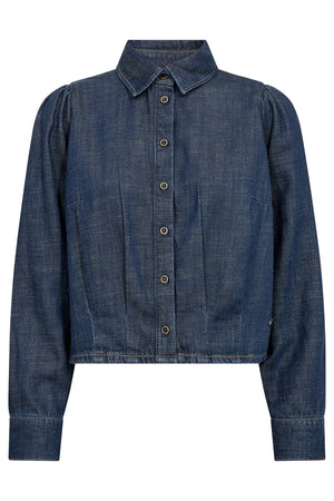 Arles Pagato Shirt | Dark Blue | Skjorte fra Mos Mosh