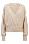 Ady Cashmere Wrap Knit | Oxford Tan | Strik fra Mos Mosh
