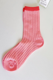 Aia Sock | Pink/Fersken | Strømper fra By Timm