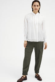 Annsofie A-shape shirt | Bright White | Skjorte fra Gustav