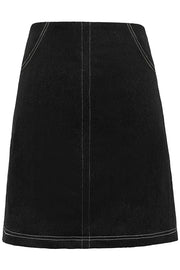 Asta Mini Skirt | Black Denim | Nederdel fra Liberté