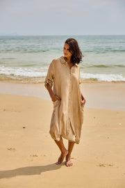 Flow Dress | Beige | Kjole fra Atelier C