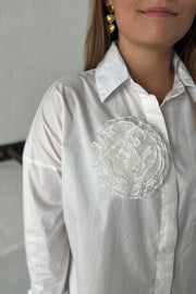 Rosette Ls Shirt | Offwhite | Skjorte fra Liberté