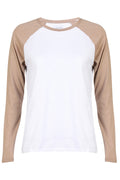 Ulla Ls Raglan T-Shirt | Sandweiß | Bluse von Liberté
