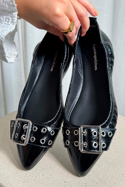 Copenhagen Shoes Ballerina | 0011 Black Patent | The Reason Why / Blk ...