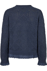 Cotla Pullover 204662 | Vintage Indigo | Strik fra Freequent