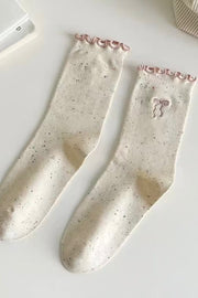 Caia Socks | Light Pink | Strømper fra By Timm