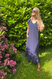 Sunrise Dress | Navy | Lang kjole fra Co'couture