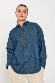 Lisea Shirt 205483 | Medium Blue Denim | Skjorte fra Freequent