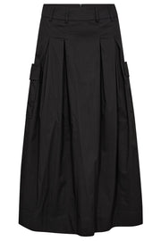 Poppy Pocket Pleat Skirt 34189 | Black | Nederdel fra Co'couture