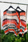 Adria Multi Striped Cardigan | Orange Multi | Strik fra Black Colour