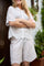 Agneta Lace Blouse | Off White | Bluse fra Black Colour