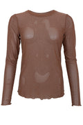 Alexis Tee W/Stones | Nougat | Bluse fra Black Colour