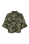 Ally Loose Shirt | Camouflage | Bluse fra Black Colour