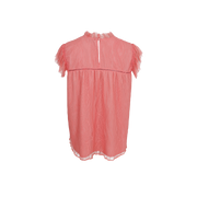 Amilla Lace Top | Coral | Bluse fra Black Colour