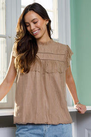 Amilla Lace Top | Frappe | Bluse fra Black Colour