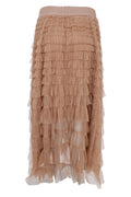 Angelina Mesh Skirt 40965 | Latte | Black Colour