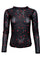 Annie Mesh Blouse | Black Red Heart | Bluse fra Black Colour