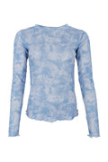 Annie Shier Mesh Blouse | Blue | Bluse fra Black Colour