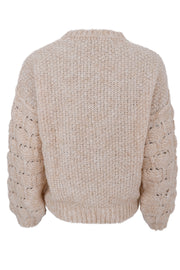 Aurora Knit | Wheat | Strik fra Black Colour